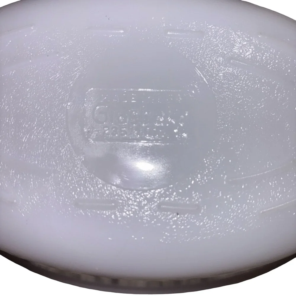 Vintage Glasbake Milk Glass Oval Casserole Dish White Ovenware Made in USA